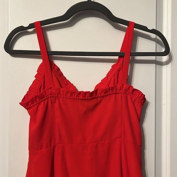 Red midi topshop dress - Picture 3 of 5